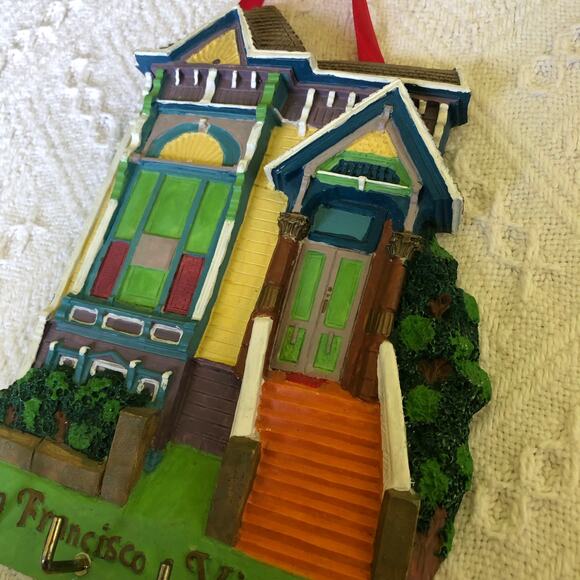 Vintage 3D San Francisco Victorian House Key Holder 8x5.75 Housewarming Gift - Picture 3 of 7